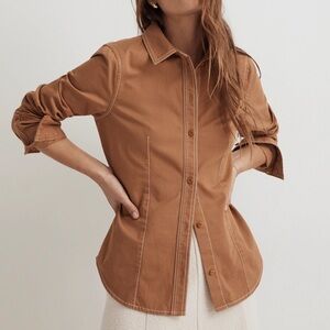 Darted Button-Up Shirt in (Re)generative Chino